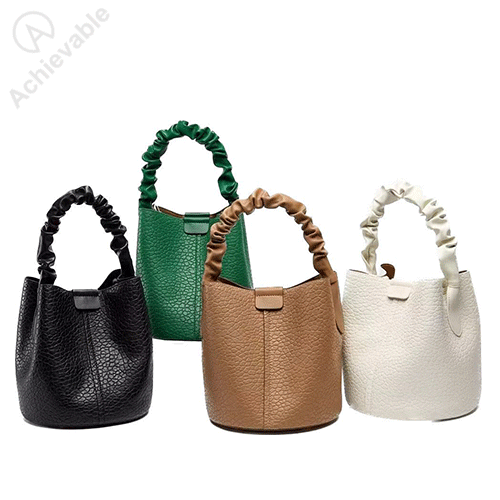 Fashionable Leather Bucket Bag With High Quality