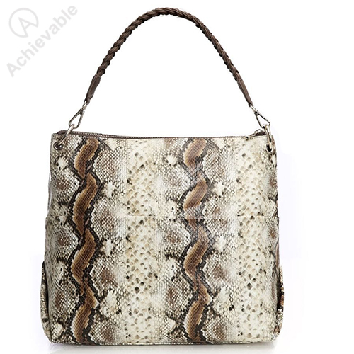 High quality pythons leather Tote bag Woman